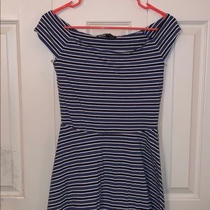 Blue striped dress - Size L